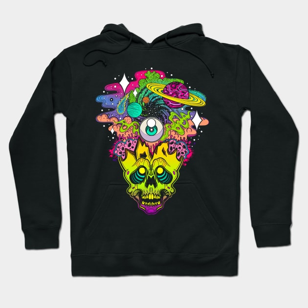 Cranium Cosmos Hoodie by InkyMcStapleface